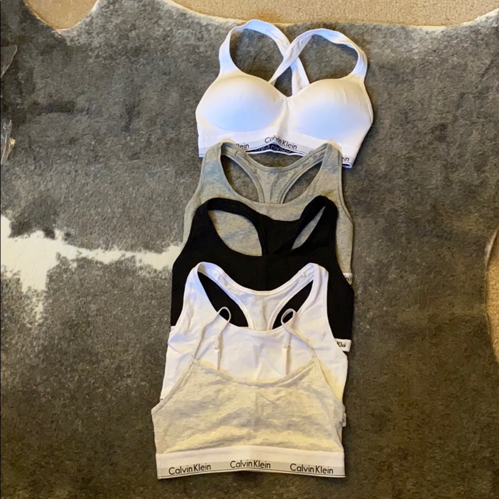 Calvin Klein bra bralette sports bra lot of 5 new